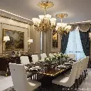 For paper painting - Dining room with AI, before something new
