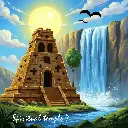 Paintings Co-generated by AI and myself.