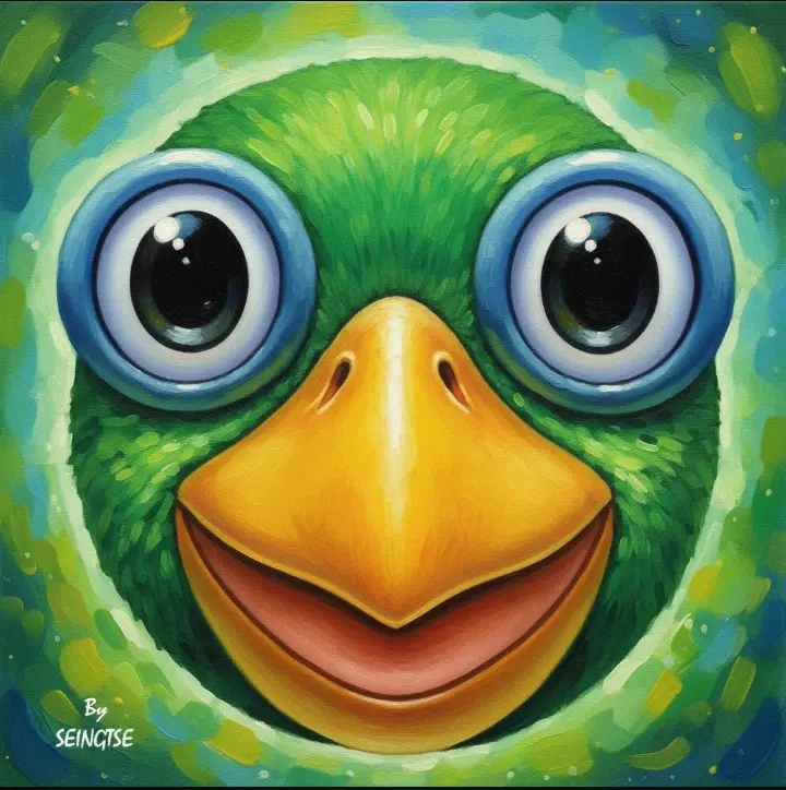 Paintings Co-created by AI and myself