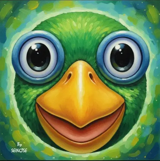 Paintings Co-created by AI and myself